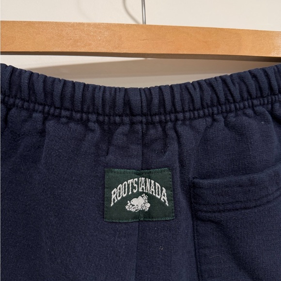 Roots Kid’s Navy Blue Sweat Shorts w/Logo - Picture 7 of 8